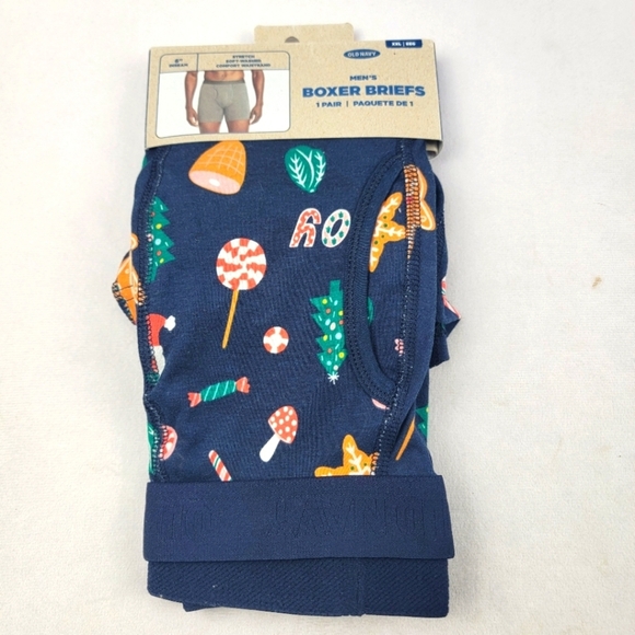 NWT Old Navy Christmas boxer briefs Gingerbread Ham Joy Tree Candy XXL - Picture 1 of 4